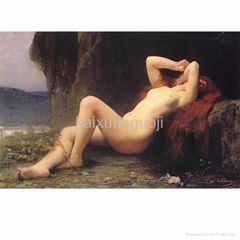 Wholesale large size sexy nude girl canvas oil painting