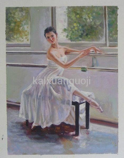 Large museum quality ballerina art painting 2