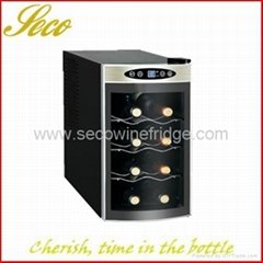 8 bottles thermoelectronic wine fridge cabinet