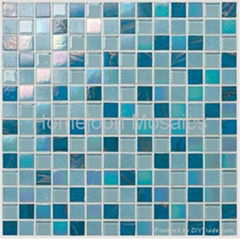 hot melting glass mosaic, mosaic tile, crystal glass mosaic