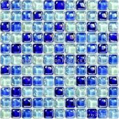 Colorful Flesh Crystal Mosaic, Crystal Glass Mosaic