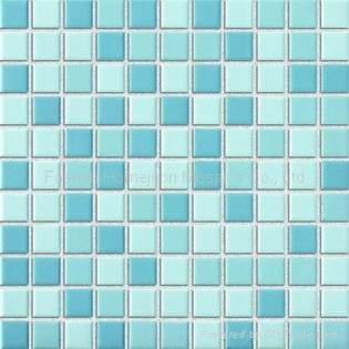 Porcelain Swimming Pool Mosaic, 25x25mm