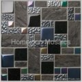 Crystal Mosaic and Stone Mixed, Crystal Glass Mosaic