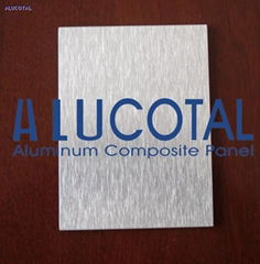 Brushed aluminum composite panel