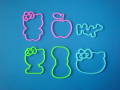 Hello kitty shaped silicone bands