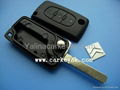 Good qualityCitroen 307 3 buttons remote key cover light button no battery place