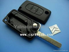 Good qualityCitroen 307 3 buttons remote key cover light button no battery place