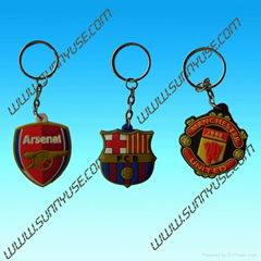 Soft PVC Key chain of football theme