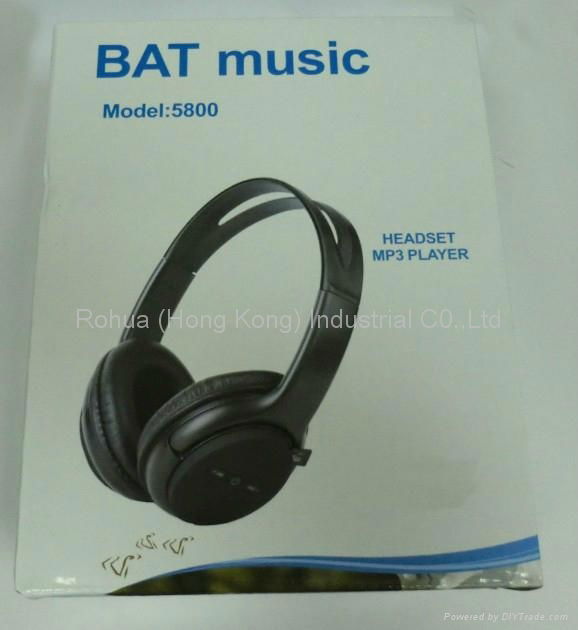 BAT music headset mp3 player