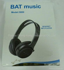 BAT music headset mp3 player