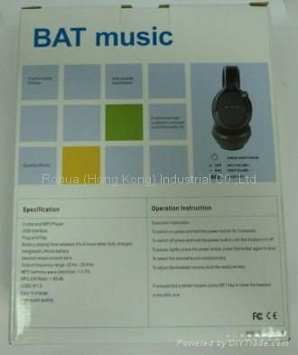 BAT music headset mp3 player 2