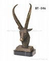 BRONZE ANIMALS HEAD 1