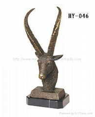 BRONZE ANIMALS HEAD