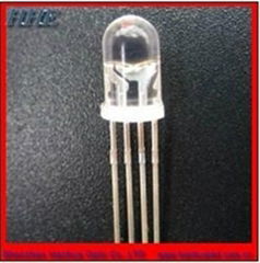 5mm rgb led four pins water clear (common anode )