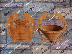 Supply bamboo product environmental protection fruit basket