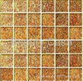 glodleaf glass mosaic tile,48-48-8mm