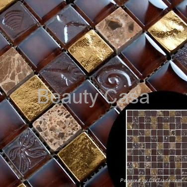 plating glass mosaic tile