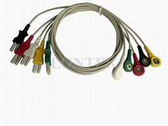 TRU-LINK style lead wires,ECG 5 lead wire