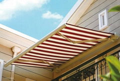  roof awning，aluminum alloy frame awning，retractable awning