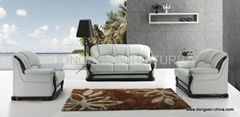 LEATHER LIVING ROOM LEISURE SOFA 