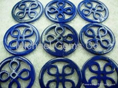 Lapis Lazuli - Chinese Style Coin 