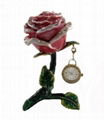 Rose Metal Trinket Gift Box With A Mini