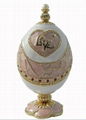 metal Kremlin faberge easter egg jewellery box  1