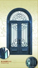 wrought iron door