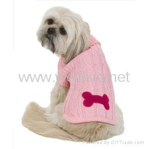 Fashion Pet Bone Patch Cable Dog Sweater