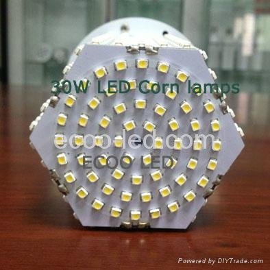 30W LED warehouse lights LED corn lamps 360 degree E27 E40 LED corn bulbs 3