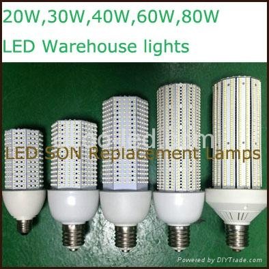 30W LED warehouse lights LED corn lamps 360 degree E27 E40 LED corn bulbs 4