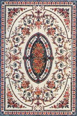 Porcelain Medallion Carpet Tiles