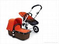 Orange Red Bugaboo Cameleon Stroller