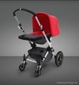 Bugaboo Cameleon Stroller,Bugaboo Prams with Pink Top and Red Base 2