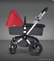 Bugaboo Cameleon Stroller,Bugaboo Prams with Pink Top and Red Base 3