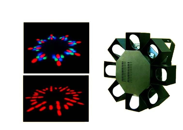 LED 8 heads effect light DMX sound activated
