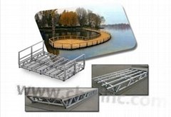 ferry bridge , docking system and coast-floating stage