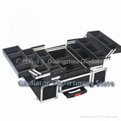 Aluminum Cosmetic case with trolly (B9005)