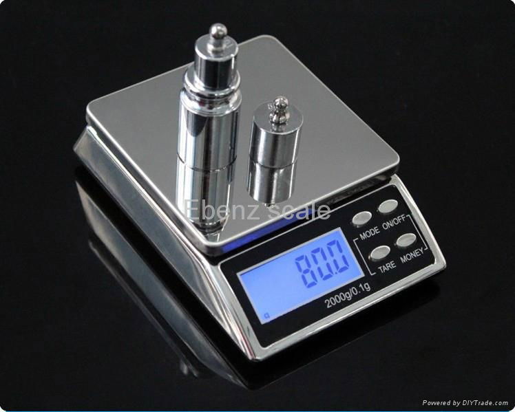 2000g-0.1g Jewelry weighting scale 3