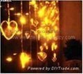 140 LED Heart Shape Icicle Lights