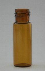 Amber tubular vial