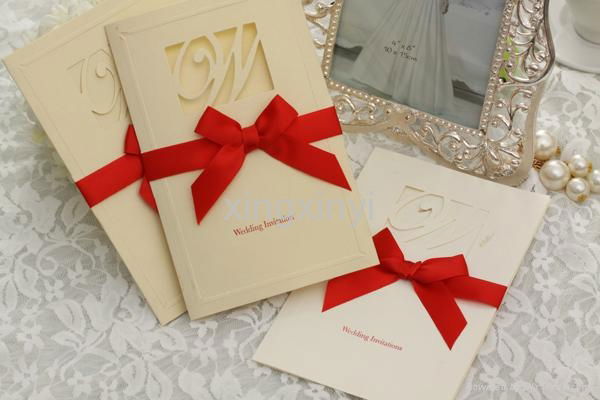 Wedding invitations with ribbon, gorgeous party card 2