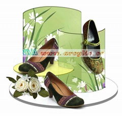 nature acrylic shoe display