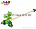 wooden push along toy with beetle 5