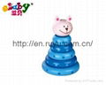 wooden stacking toy with bee 5