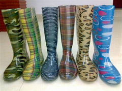 pvc rainboots for ladies 128