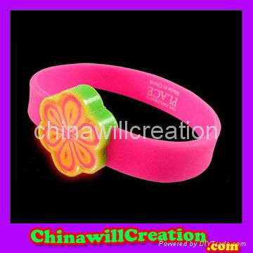 Flashing silicone bracelet  4