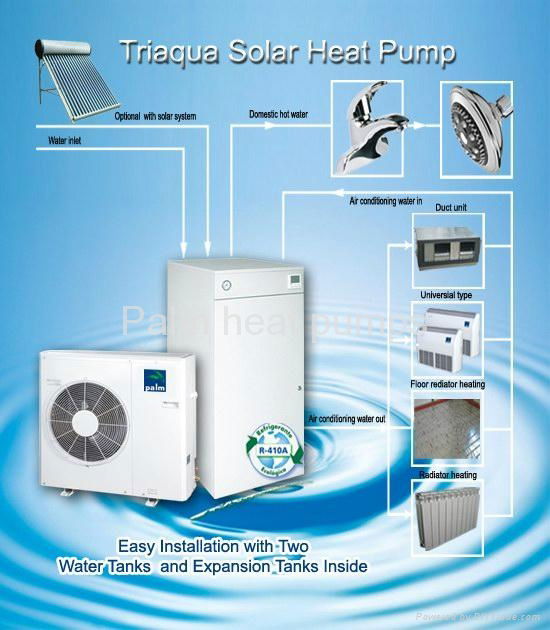 Solar water heater heat pump air to water heat pump 