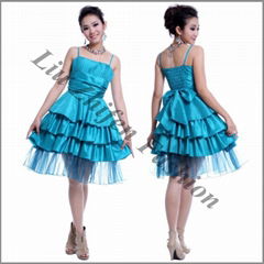 Factory direct classic design short evening dress OEM welcome