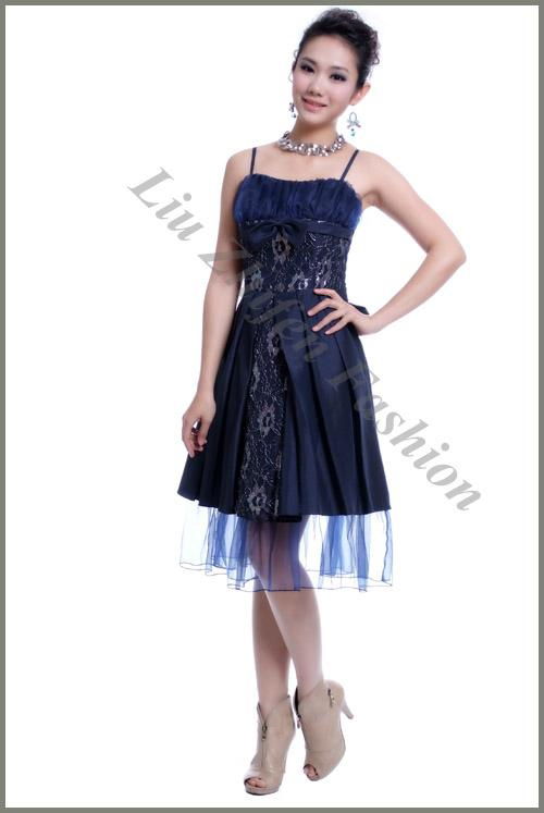 Hot sale short taffeta evening dress OEM welcome 2